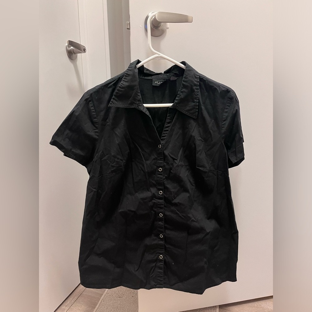 At Last Black Stretch Top